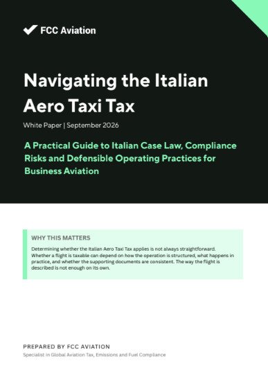Thumbnail Navigating the Italian Aero Taxi Tax